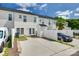 This townhouse offers a cozy backyard with a white fence and a detached storage unit at 764 Atherton Way, Rock Hill, SC 29730