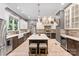 Spacious kitchen with stainless steel appliances and a large center island at 10007 Hillspring Dr, Huntersville, NC 28078