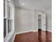 Bright bedroom features hardwood floors, large window and closet at 106 Kelly Marie Ct, Kings Mountain, NC 28086