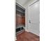 Mudroom with a built-in storage unit with shelving and wooden accents at 106 Kelly Marie Ct, Kings Mountain, NC 28086