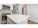 Kitchen with large granite island, stainless steel appliances, and pantry view at 11023 Kinston Ridge Pl, Charlotte, NC 28273