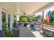 Inviting covered porch with chairs, a ceiling fan, and railing, perfect for relaxation and outdoor enjoyment at 133 Harbourtown Dr, Kings Mountain, NC 28086
