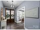 Foyer with wood floors and an ornate front door at 133 Harbourtown Dr, Kings Mountain, NC 28086