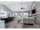 Open concept living area featuring a modern kitchen and inviting living room at 133 Harbourtown Dr, Kings Mountain, NC 28086