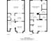 Detailed floor plan showcasing the layout of the home's two floors at 17431 Tuscany Ln, Cornelius, NC 28031