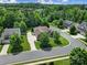 Neighborhood aerial view of home with mature trees, lush lawns, and sidewalks at 2000 Taney Way, Indian Land, SC 29707