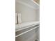 This walk-in closet has white shelving at 3020 Heathstead Pl # A, Charlotte, NC 28210