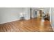 Spacious living room with hardwood flooring, ample natural light, and contemporary furnishings at 3020 Heathstead Pl # A, Charlotte, NC 28210
