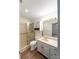Bathroom featuring a shower, tile floors, and white vanity at 407 Sweetgum Dr # B, Fort Mill, SC 29715