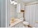 Well-lit bathroom featuring a vanity and shower at 407 Sweetgum Dr # B, Fort Mill, SC 29715