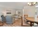 Bright living room adjacent to the dining room with contemporary furnishings and decor at 407 Sweetgum Dr # B, Fort Mill, SC 29715