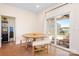 Bright dining area with sliding glass doors leading to an outdoor patio and backyard at 4116 Tory Path Rd, Waxhaw, NC 28173