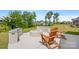 Outdoor patio with inviting fire pit and chairs, perfect for relaxing evenings at 4116 Tory Path Rd, Waxhaw, NC 28173