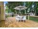 Inviting backyard deck, perfect for outdoor dining and entertaining at 5221 Javitz Rd, Charlotte, NC 28216