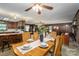 Open dining area with wood floors, views of the living room, and a seamless flow into the kitchen at 5635 Highway 55 E Hwy, Clover, SC 29710