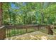 Beautiful backyard deck with views of the lush landscape at 7217 Rena Mae Ln, Charlotte, NC 28227