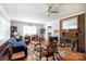 Cozy living room with hardwood floors and fireplace at 801 Fugate Ave, Charlotte, NC 28205