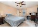 Inviting bedroom offers natural light, a desk, and ample space, ideal for relaxation and productivity at 920 Manor Dr, Kings Mountain, NC 28086
