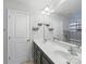 Bright bathroom with double vanity sinks, ample counter space, and minimalist decor at 9450 Surface Hill Rd, Mint Hill, NC 28227