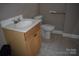 Bathroom features a standard vanity, and toilet at 1038 Holmes Ave, Salisbury, NC 28144