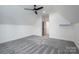 Bright bonus room with modern ceiling fan, carpeted floor, and an attached closet at 1062 Sage Pine Cir, Clover, SC 29710