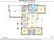 Detailed first floor plan of a home showing the layout of rooms, including the kitchen, living room, and bedrooms at 1062 Sage Pine Cir, Clover, SC 29710