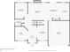 Floor plan of first floor, featuring kitchen, dining room, living room, Gathering room, office, bathroom, and garage at 11305 Erwin Ridge Ave, Charlotte, NC 28213