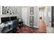 Comfortable home office with hardwood floors, fresh paint, and ample storage at 11359 Deer Ridge Ln, Charlotte, NC 28277