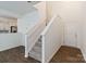 Bright foyer features hardwood floors, staircase, and direct access to the front door at 14027 Clayborn St, Midland, NC 28107