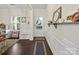 Inviting foyer with stylish decor, hardwood floors, and plenty of natural light at 159 Autumn Mist Rd, Statesville, NC 28677