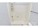 Bathroom with white tub/shower combo at 16509 Kimbolten Dr, Huntersville, NC 28078