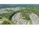 Neighborhood aerial showing property's location nestled among lush trees with 1736 Rhynes Trail address at 1736 Rhynes Trl, Rock Hill, SC 29732