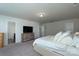 Main bedroom with bed, dresser, and entryways to bathroom and closet at 1736 Rhynes Trl, Rock Hill, SC 29732