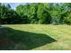 Expansive backyard offering ample space for recreation, and mature trees at the property line at 205 Spring Creek Dr, Mount Holly, NC 28120