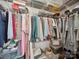 Walk-in closet featuring ample storage and built-in shelving at 24604 Blue Heron Cir, Lancaster, SC 29720
