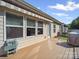 Spacious wooden deck with awning, perfect for outdoor relaxation at 24604 Blue Heron Cir, Lancaster, SC 29720