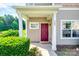 Welcoming front porch featuring a stylish red door and neatly trimmed greenery at 325 Hancock Union Ln, Rock Hill, SC 29732