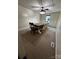 Spacious dining room featuring a ceiling fan and ample seating for Gathering gatherings at 3375 Shepherd Rd, Maiden, NC 28650
