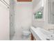 Modern bathroom with glass shower, unique sink, and bright natural light at 5611 Robinhood Rd, Charlotte, NC 28211