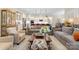 Spacious living room with elegant decor, hardwood floors, and seamless access to the kitchen and dining area at 6506 Jepson Ct # 349, Charlotte, NC 28214