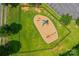 Aerial view of the community playground with swings and a slide at 8312 Compton Acres Ln, Waxhaw, NC 28173