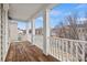 Inviting covered porch with wooden floor and view of the neighborhood at 8312 Compton Acres Ln, Waxhaw, NC 28173