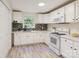 Updated kitchen with white cabinetry, modern appliances, and stylish backsplash at 1224 E Woodlawn Rd, Charlotte, NC 28209