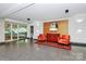 Inviting building lobby with contemporary seating, decor and modern finishes at 1300 Queens Rd # 409, Charlotte, NC 28207