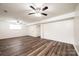 Spacious basement area with luxury vinyl plank flooring and modern ceiling fans at 1309 Poplar Cir, Newton, NC 28658