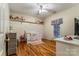 Bright, airy bedroom with hardwood floors, white crib, and neutral-toned accents at 1622 Brookstone Dr, Hickory, NC 28602