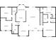 Detailed floor plan showcasing the layout of the bedrooms, kitchen, living room, and primary bedroom with walk-in closet at 1622 Brookstone Dr, Hickory, NC 28602
