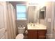 Bathroom featuring a toilet, sink, and shower-tub combination at 219 Harrowfield Hts, York, SC 29745