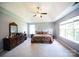 Spacious main bedroom featuring a ceiling fan and neutral paint at 219 Harrowfield Hts, York, SC 29745