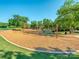 Fun community playground with swings and climbing structures on a woodchip base at 3511 Dominion Green Dr, Charlotte, NC 28269
